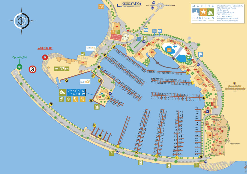 Marina Rubicon Berth Charts