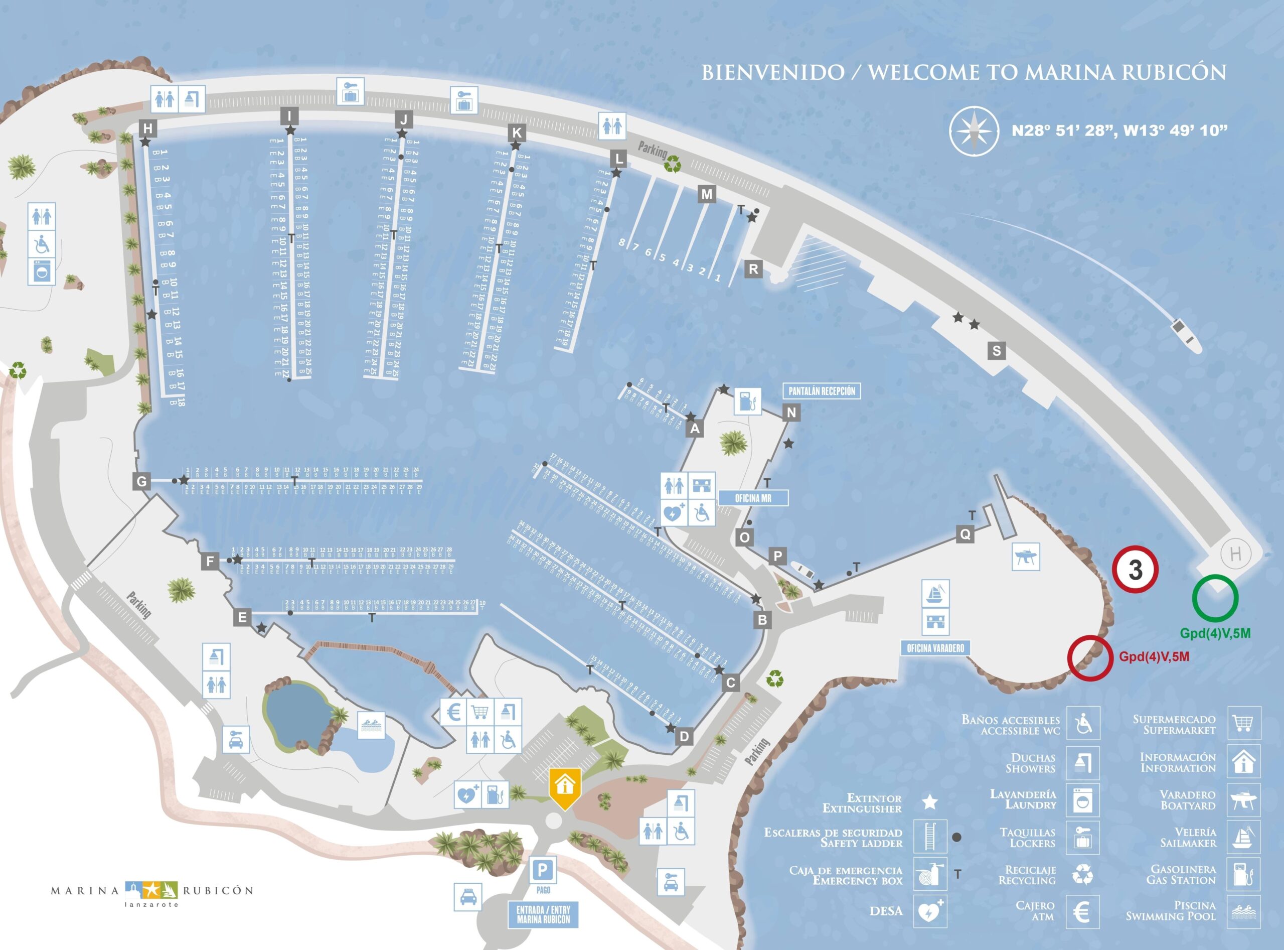 Marina Rubicon Berth Charts